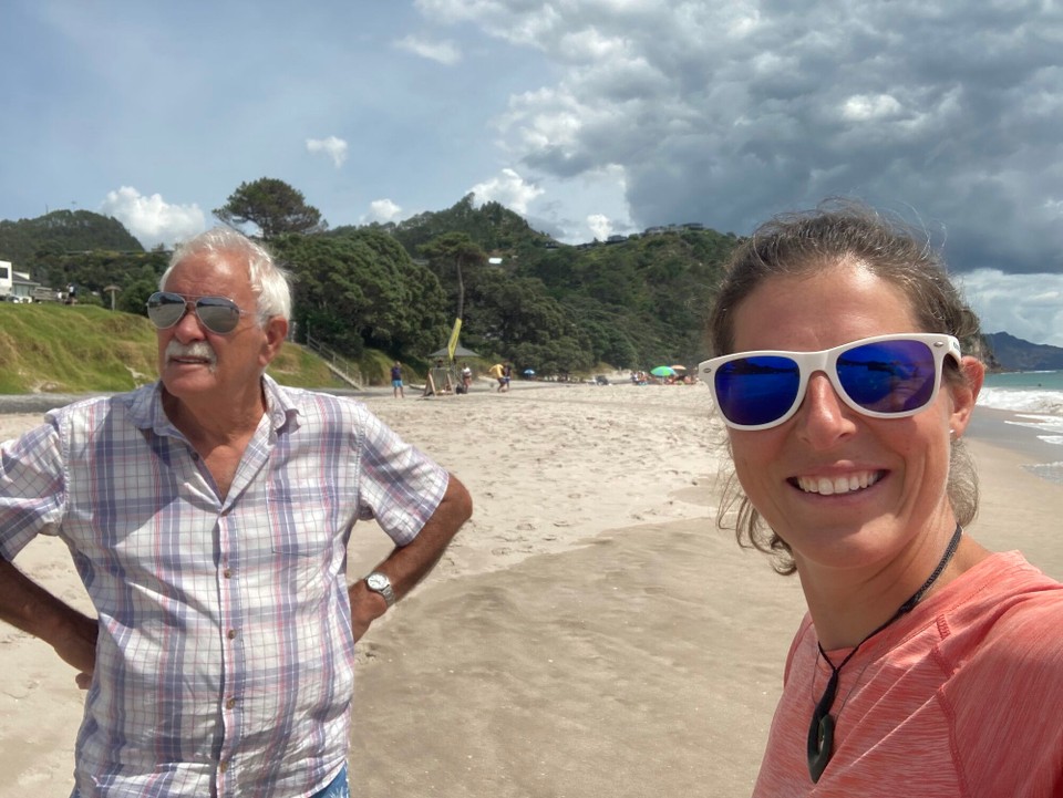 Neuseeland -  - Machen einen Stopp an Hahei Beach