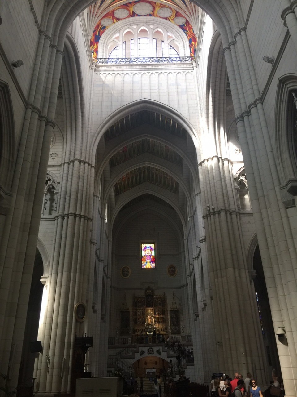 Spain - Madrid - Inside the Cathedral de la Almudena. 