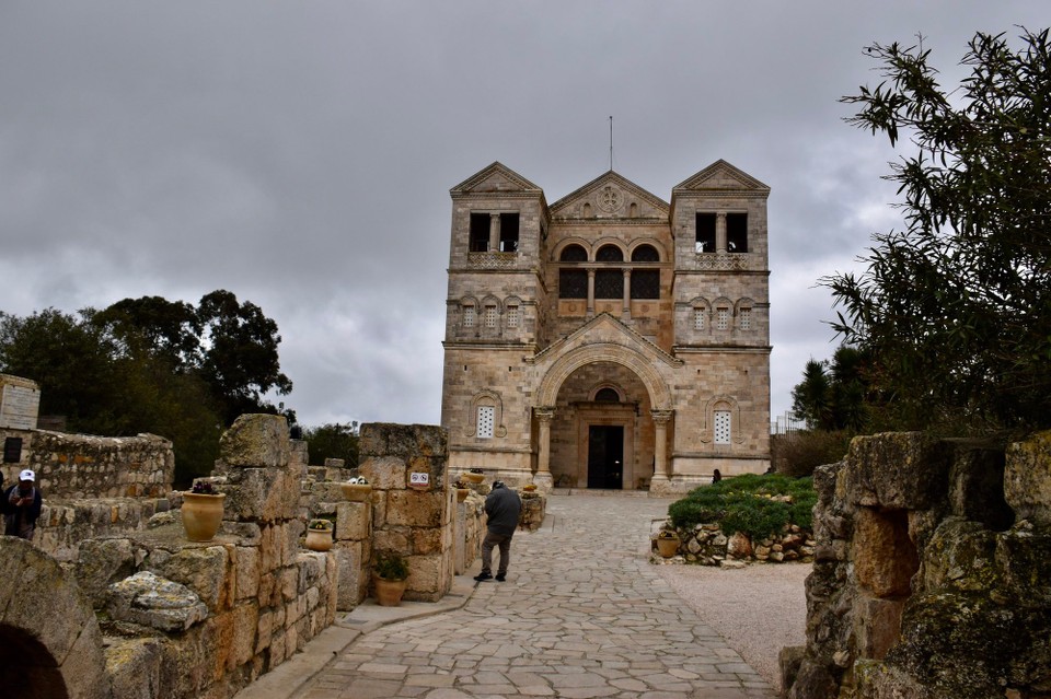 Israel - Tiberias - Hier oben befindet sich ein Franziskaner Kloster mit Kirche.