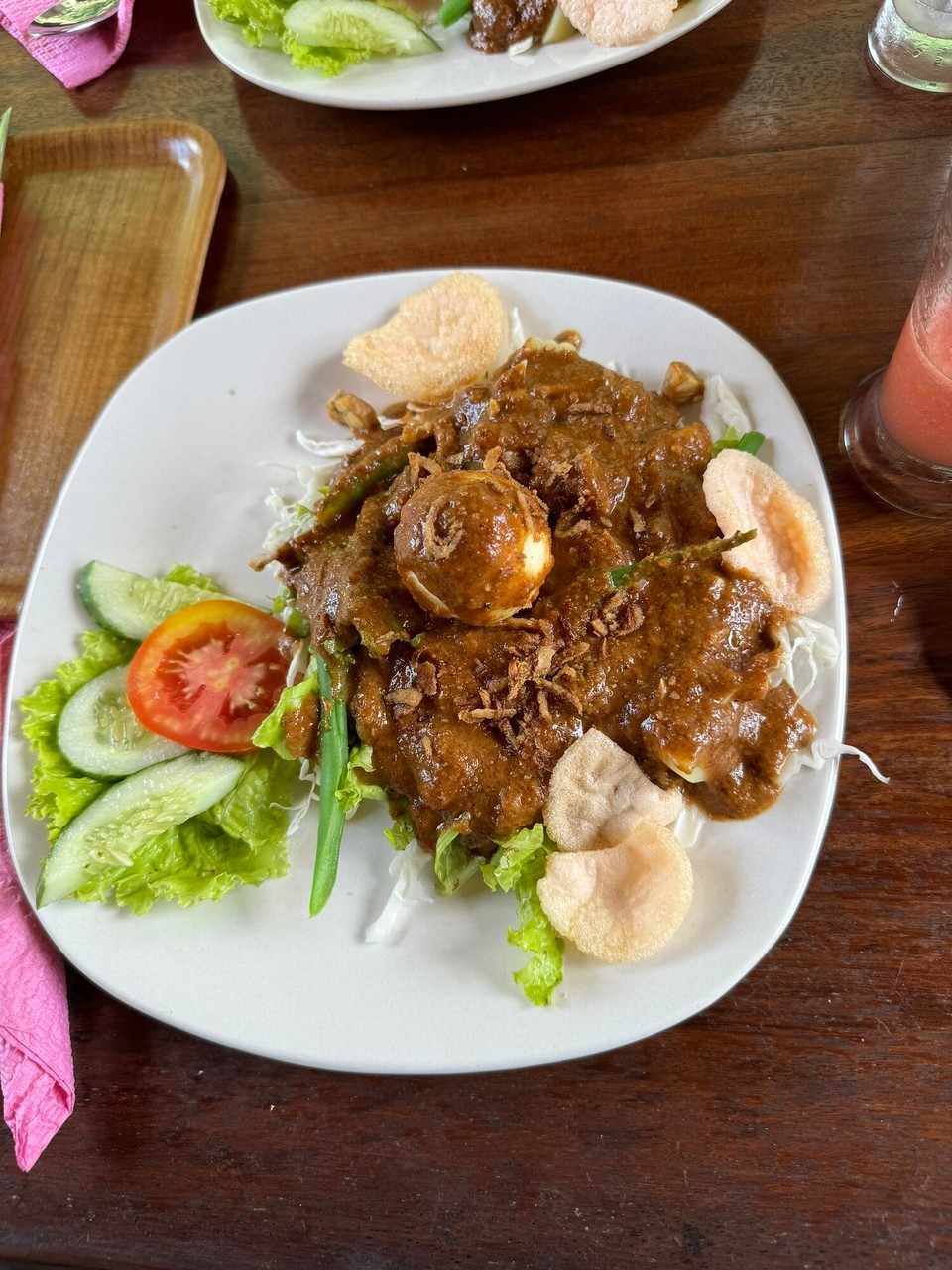 Indonesien - Kabupaten Langkat - Gado-Gado, typisch indonesisches Ässa