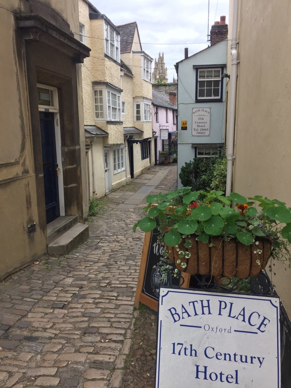 United Kingdom - Oxford - Bath place, a quaint old cobbled street.