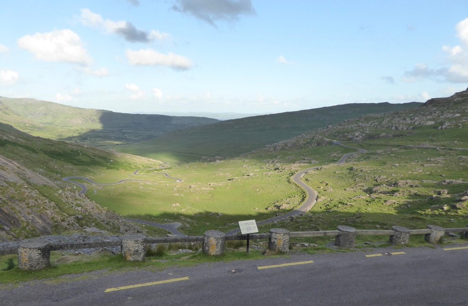 Ireland - Tuosist - The ancient track was originally called Bealach Scairt (the way of the caves), then the Kerry Pass, and in 1931 it was renamed The Tim Healy Pass after the first Governor General of Ireland.