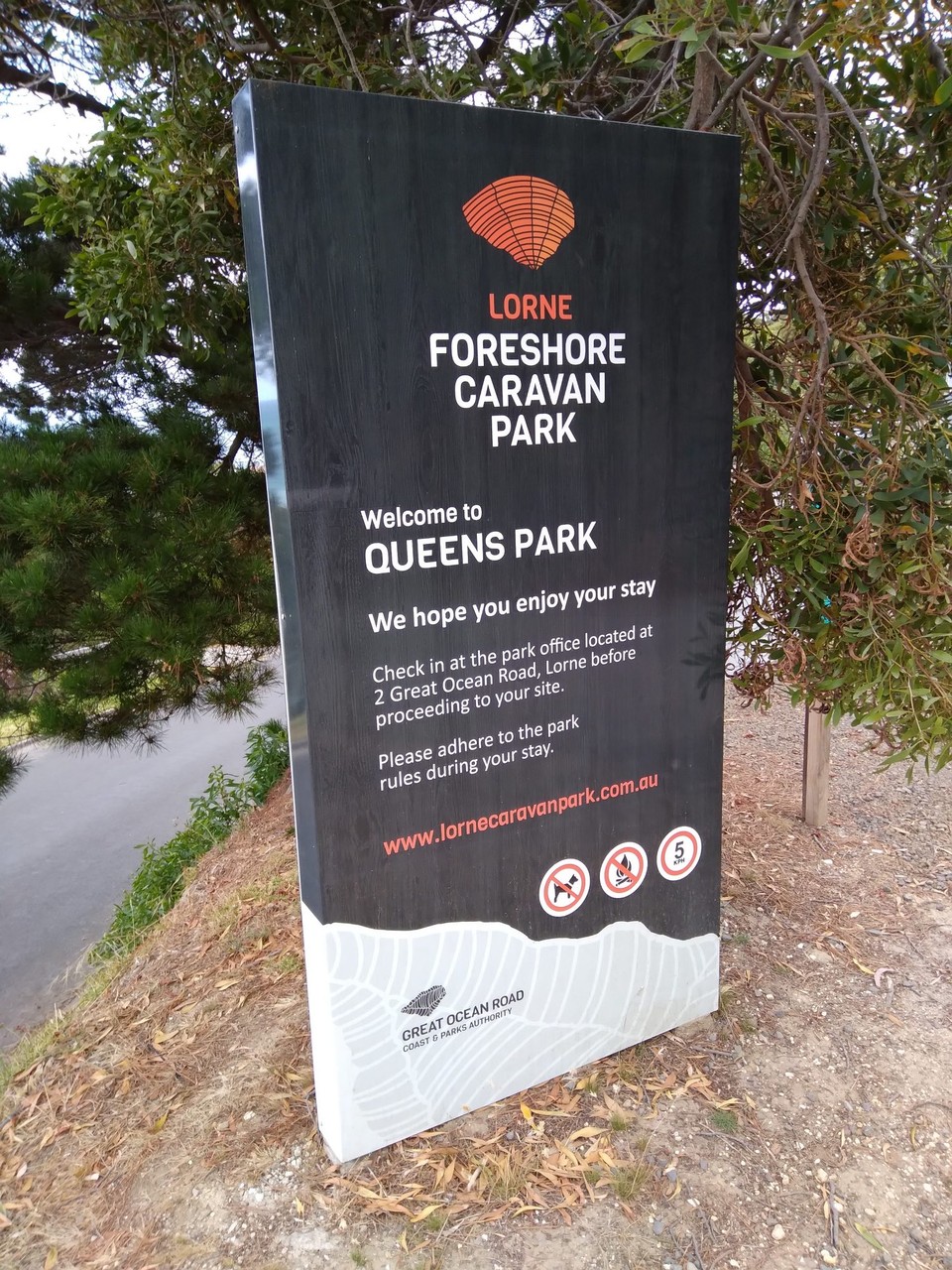 Australien - Lorne - erster richtiger Campingplatz