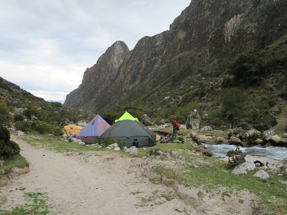 Peru - Áncash - Dernier campement, proche de la rivière a 3600m