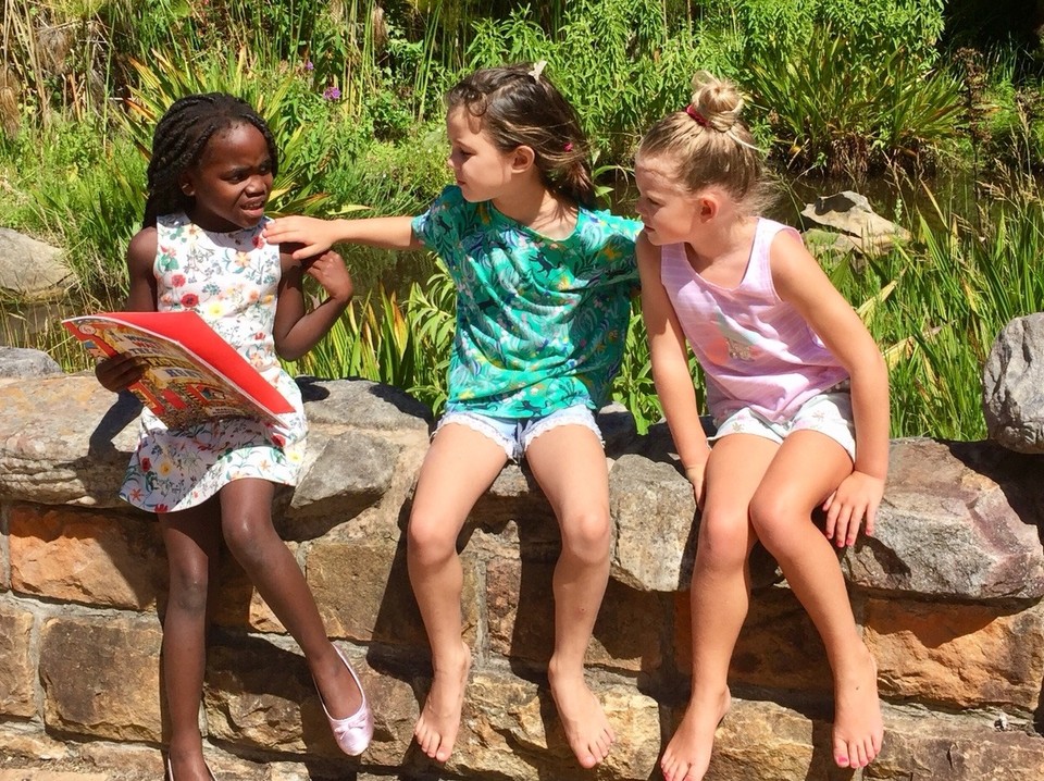 Südafrika - Cape Town - Fröhliche Kinder Kirstenbosch 
