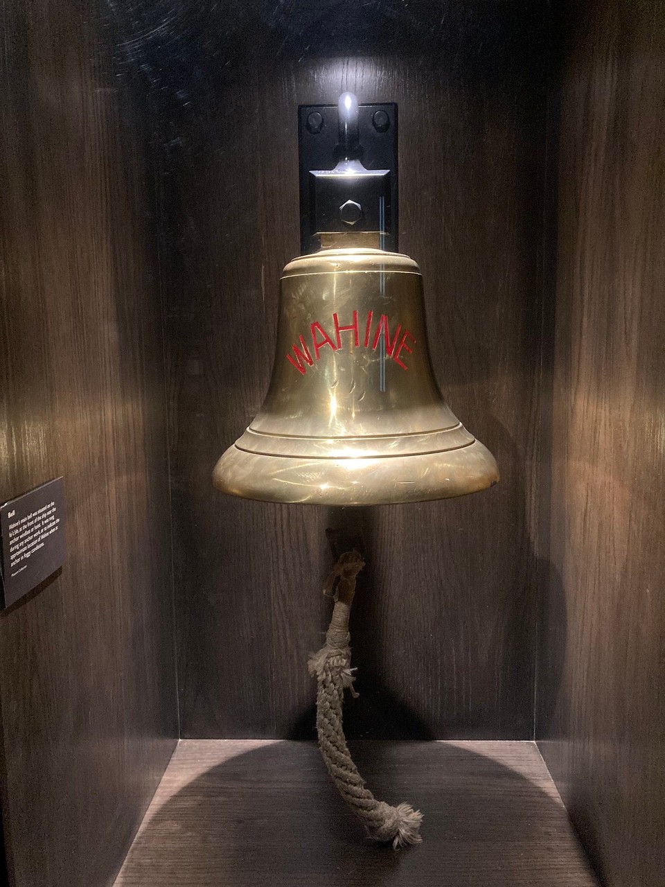 Neuseeland - Wellington - Ein Fährunglück am 10. April 1968 auf dem Weg zum Hafen von Wellington - der Name des Schiffs Wahine