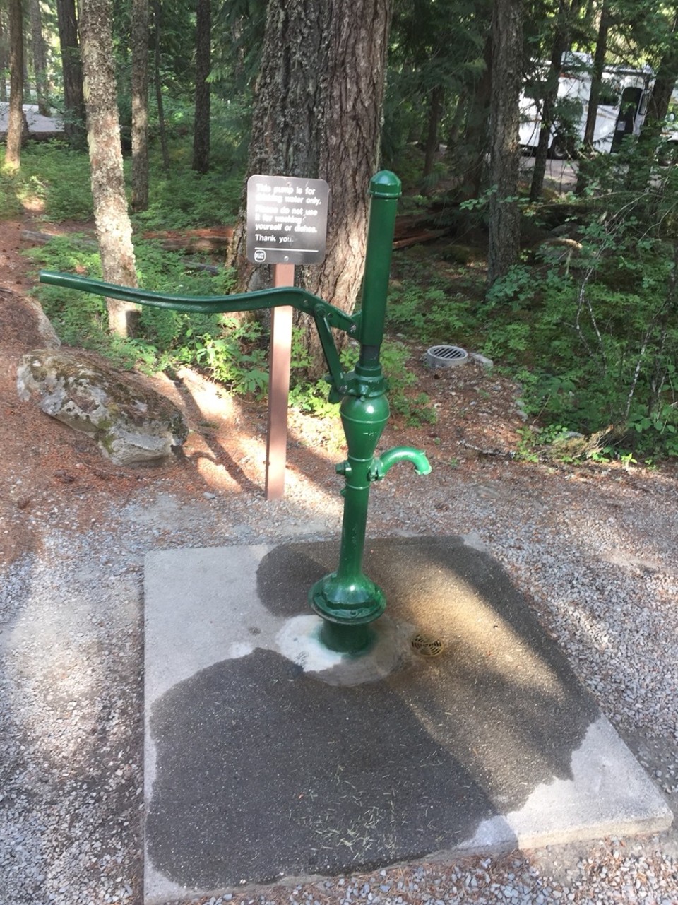Canada - Whistler - waterpomp op de camping