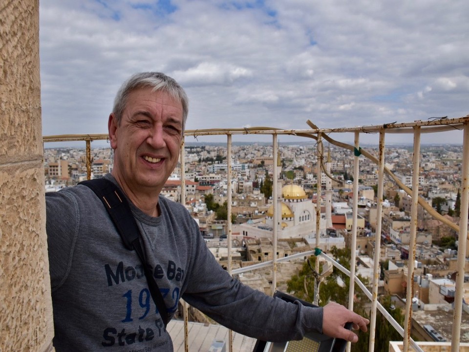 Jordanien -  - Auf dem Glockenturm der John the Baptist verschaffen wir uns einen Überblick.