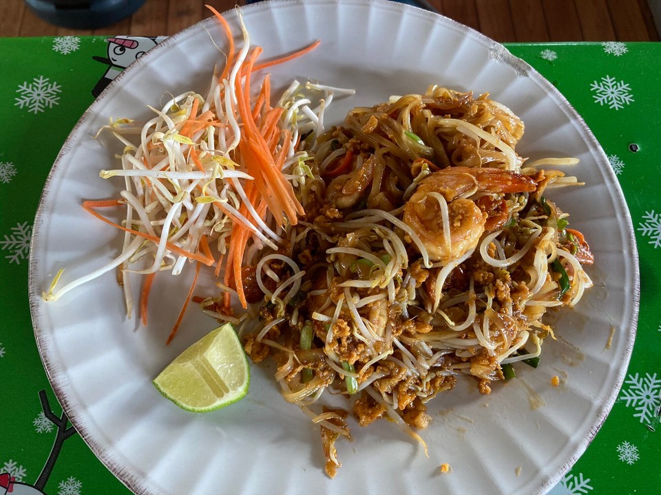 Thailand - Mae On - Mein erstes selbstgekochtes Pad Thai mit Shrimps