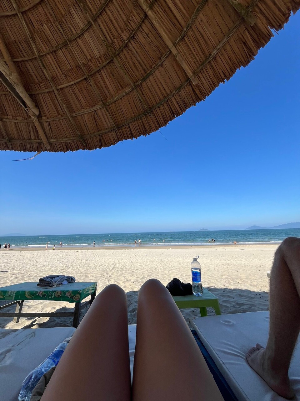 Vietnam - Hoi An - Chilled at the beach all day and had a snooze in the sun and went in the sea for the first time since being here! 🥰 love being by the sea 