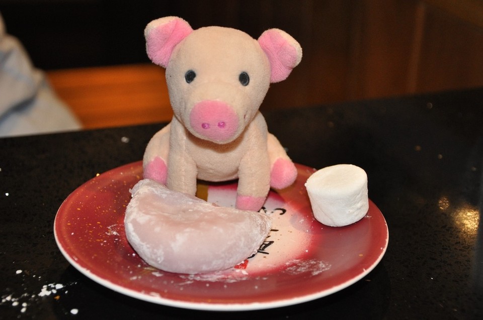 Australien - Teneriffe - Ein saufarbenes Mochi - Dessert