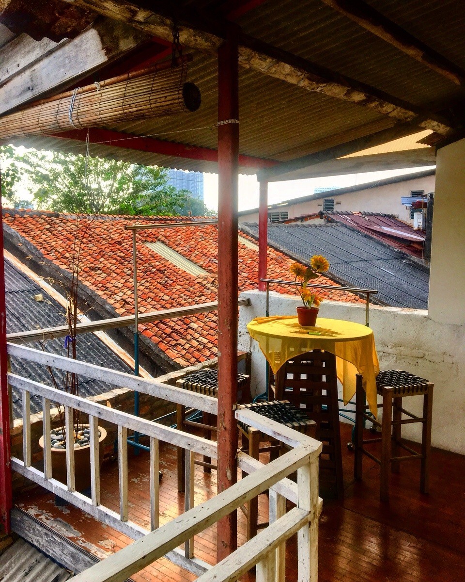 Malaysia - Malakka - Kleiner Balkon in unserem Guesthouse