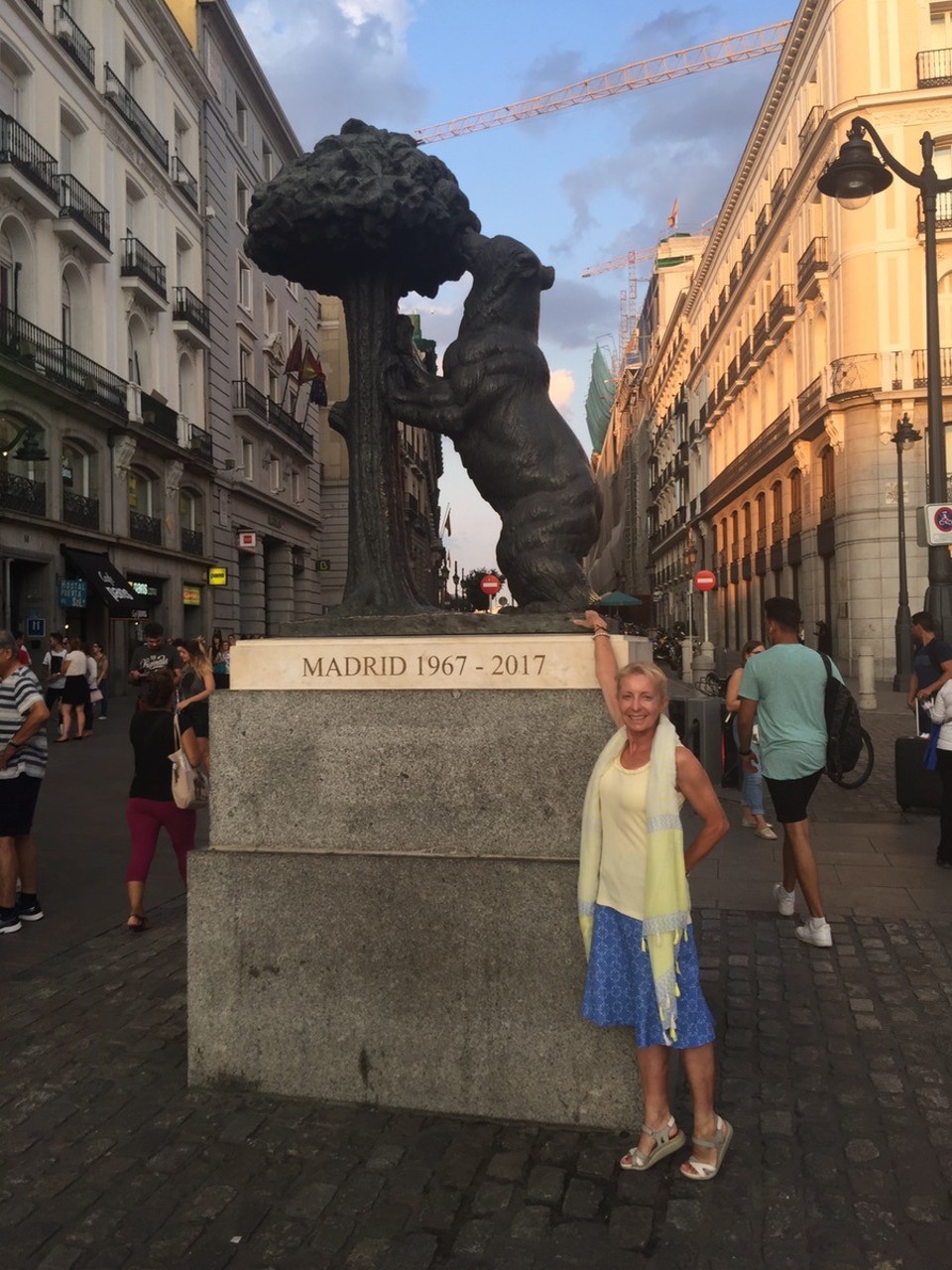 Spain - Madrid - El Oso y el Madroño. 
The Bear and the Strawberry Tree' sculpture, Puerta del Sol. Madrid. 