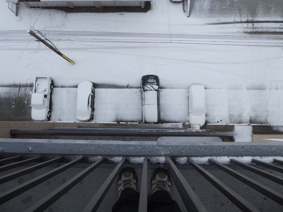 Canada - Calgary - Looking down from our balcony