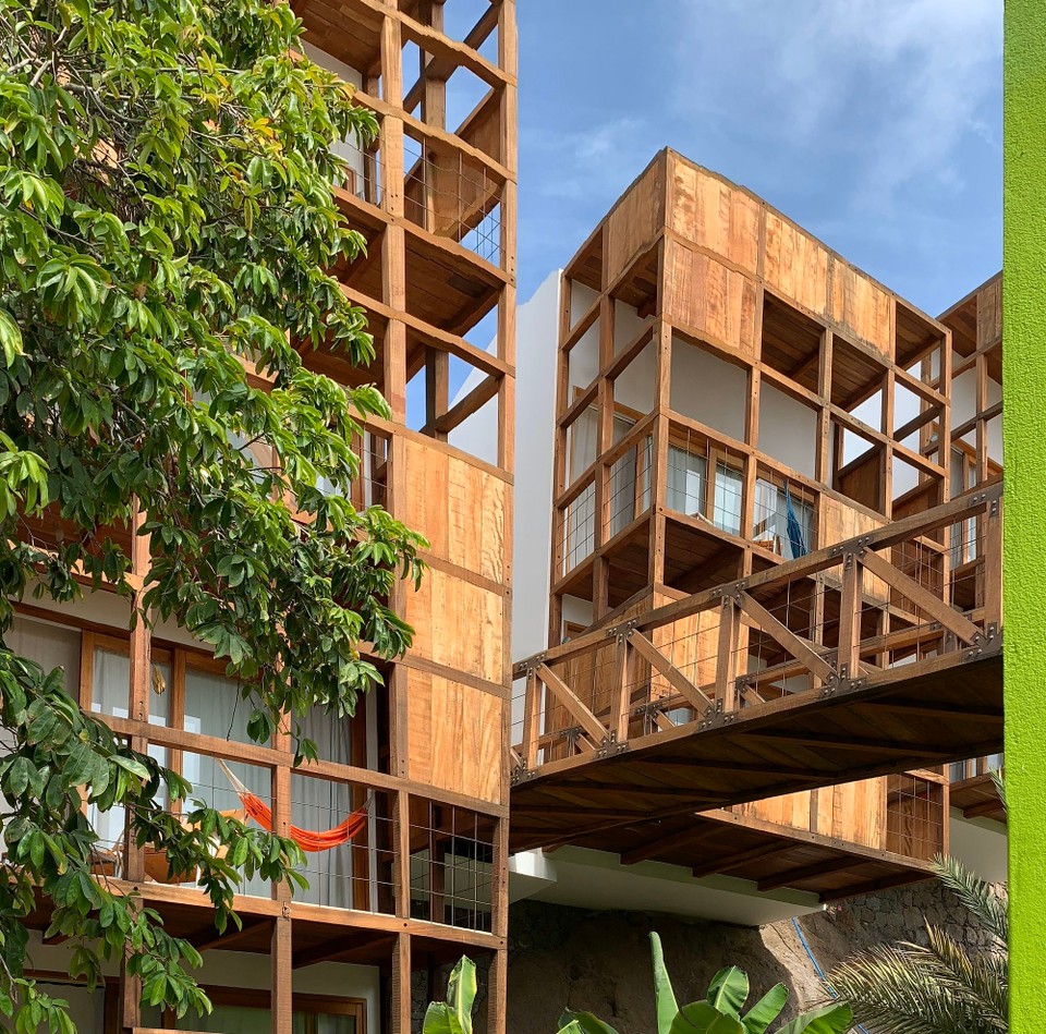 Cap-Vert - Mindelo - Construction tout en bois 