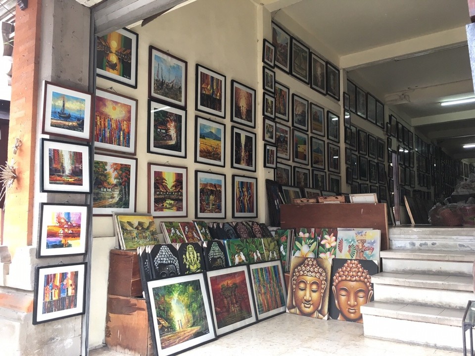 Indonesien - Gianyar - Ubud ist sehr bekannt für seine Maler/Malerei