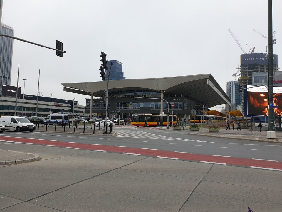 Poland - Warsaw - Warsaw main train station - not as pretty as Brest