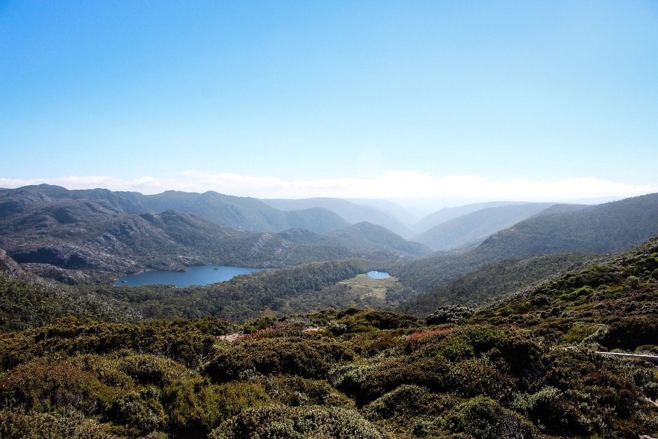 Australien -  - Lake Rodway bei unsere Hütte von oben 