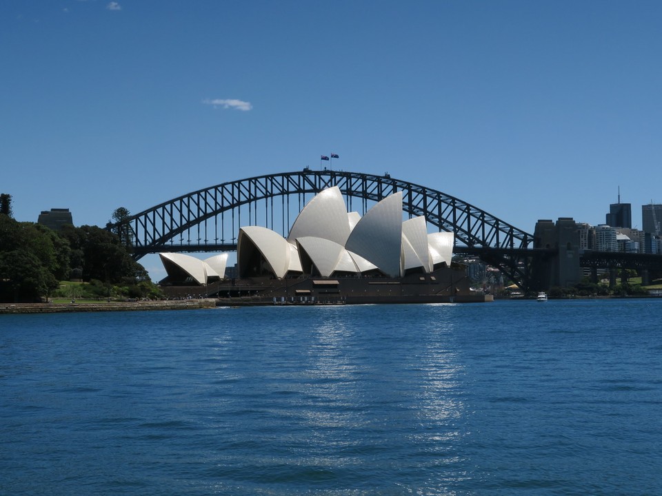 Australia - Sydney - Opéra bouse et Harbor bridge