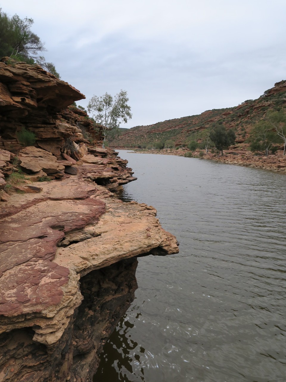 Australia - Kalbarri - Vue d'en bas, rando un peu sportive