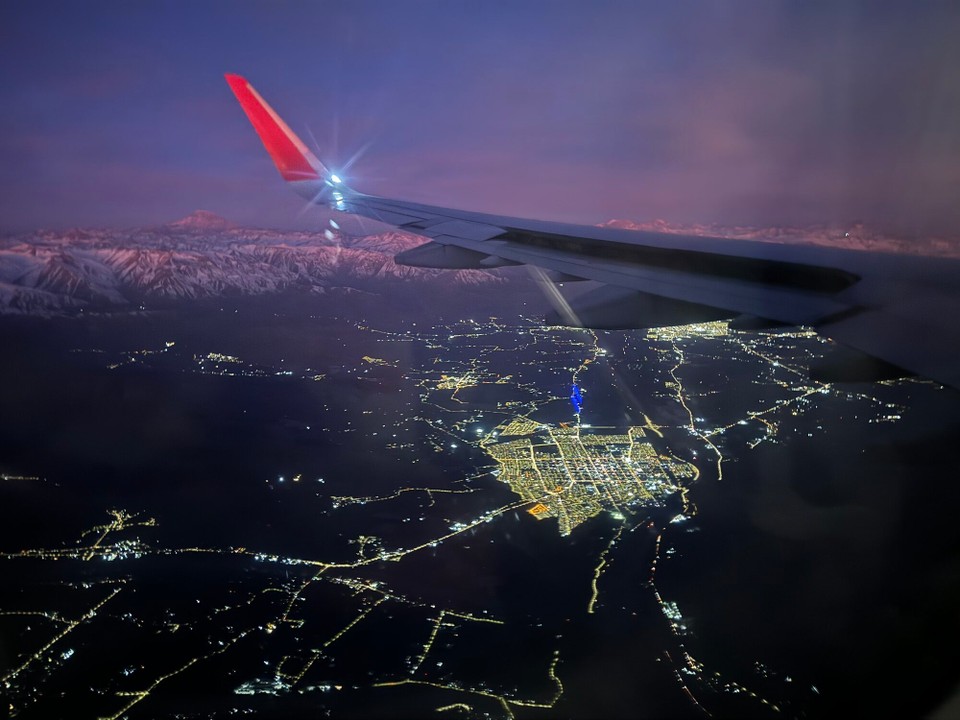 Chile - Santiago de Chile - Anflug auf Santiago de Chile