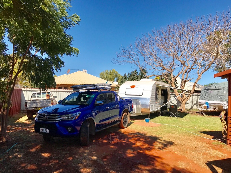 Australia - Lagrange - Our setup in their yard !