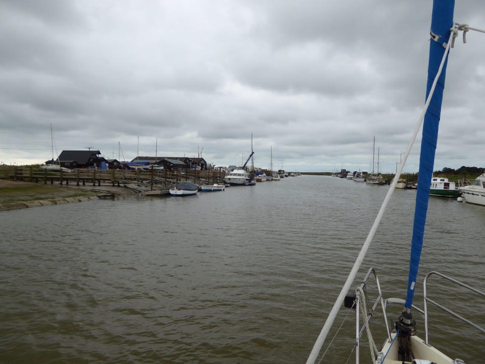 United Kingdom - Southwold - Passing Harbour Marine Services we saw the lads waiting to take our lines.