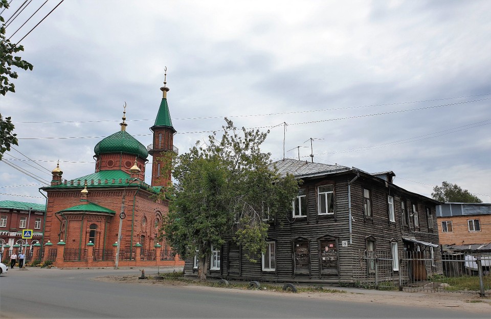 Russia - Tomsk - The mosque which was turned into a vodka factory during soviet times