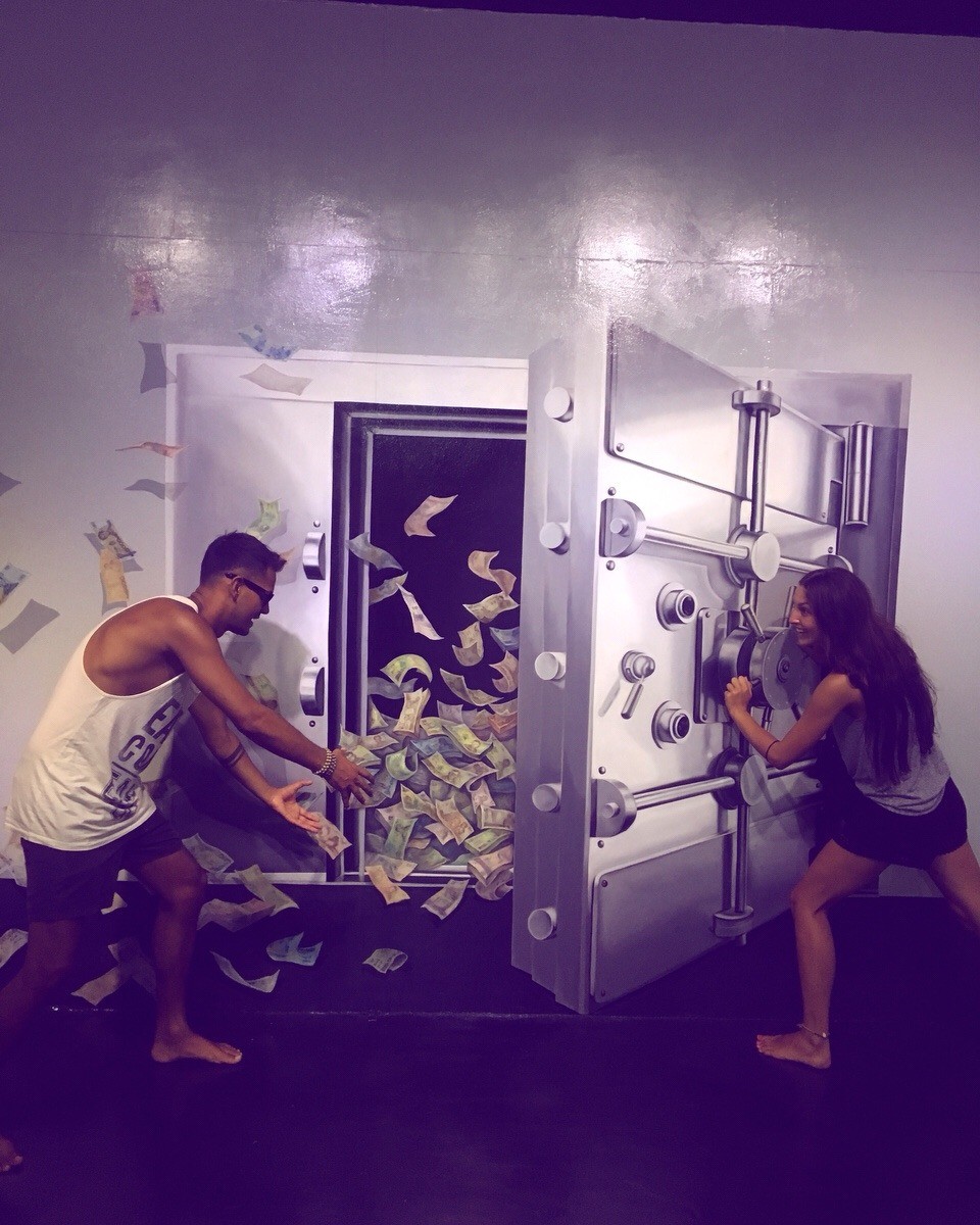 Thailand - Amphoe Mueang Phuket - Alles ist 3D auf eine Wand gezeichnet