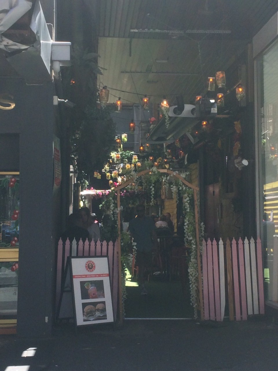 Australia - Fitzroy - Cafe in an alley in CBD. Always remember to look in the alleys! You never no what you might find. 