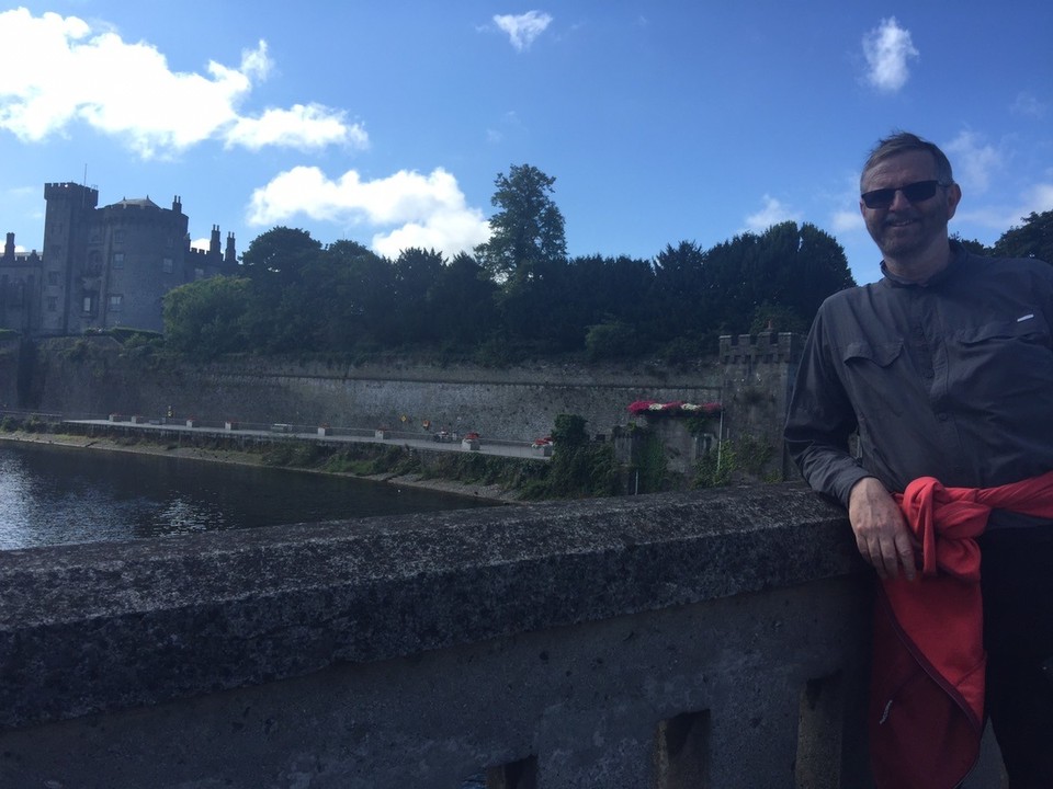 Ireland - Kilkenny - St John's Bridge. View of Kilkenny Castle. 