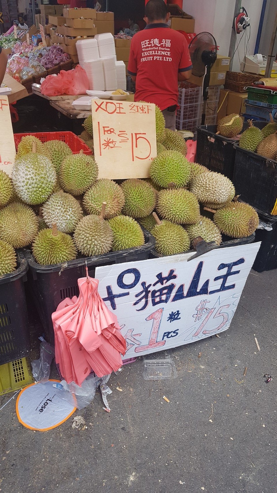 Singapur - Singapore - Durian - Riechen und schmecken wie Zwiebeln