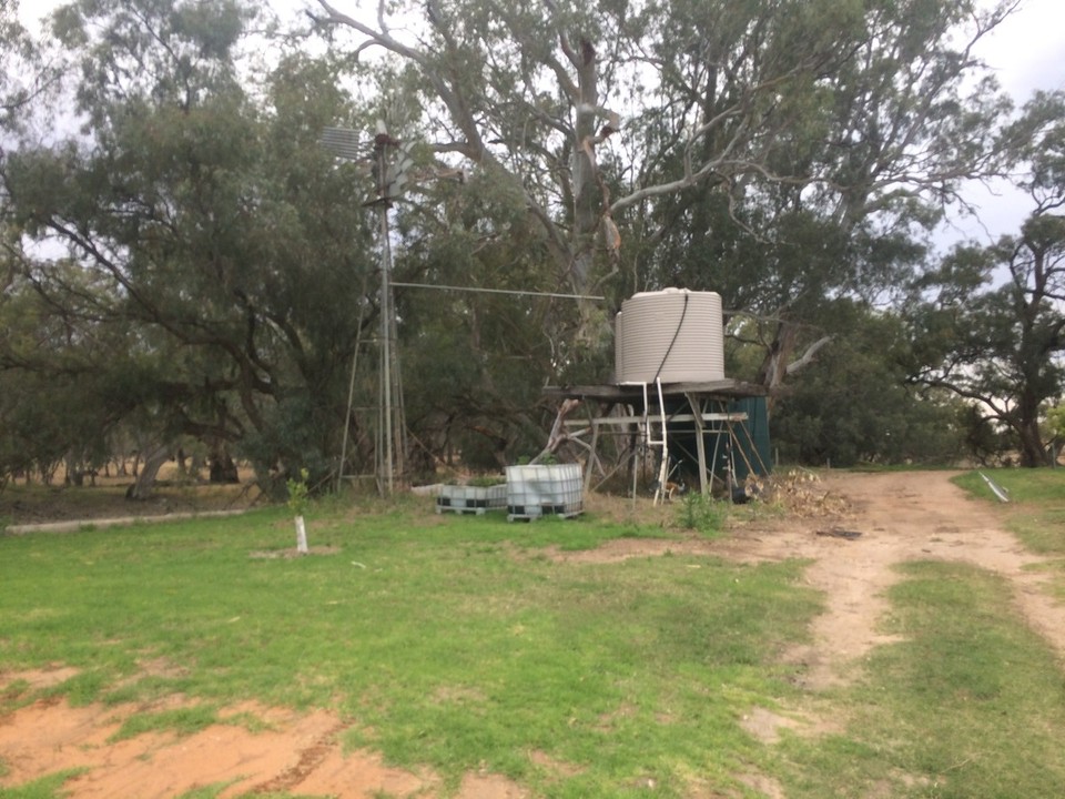 Australia - Wentworth - Rain water container that supplies drinking water. 