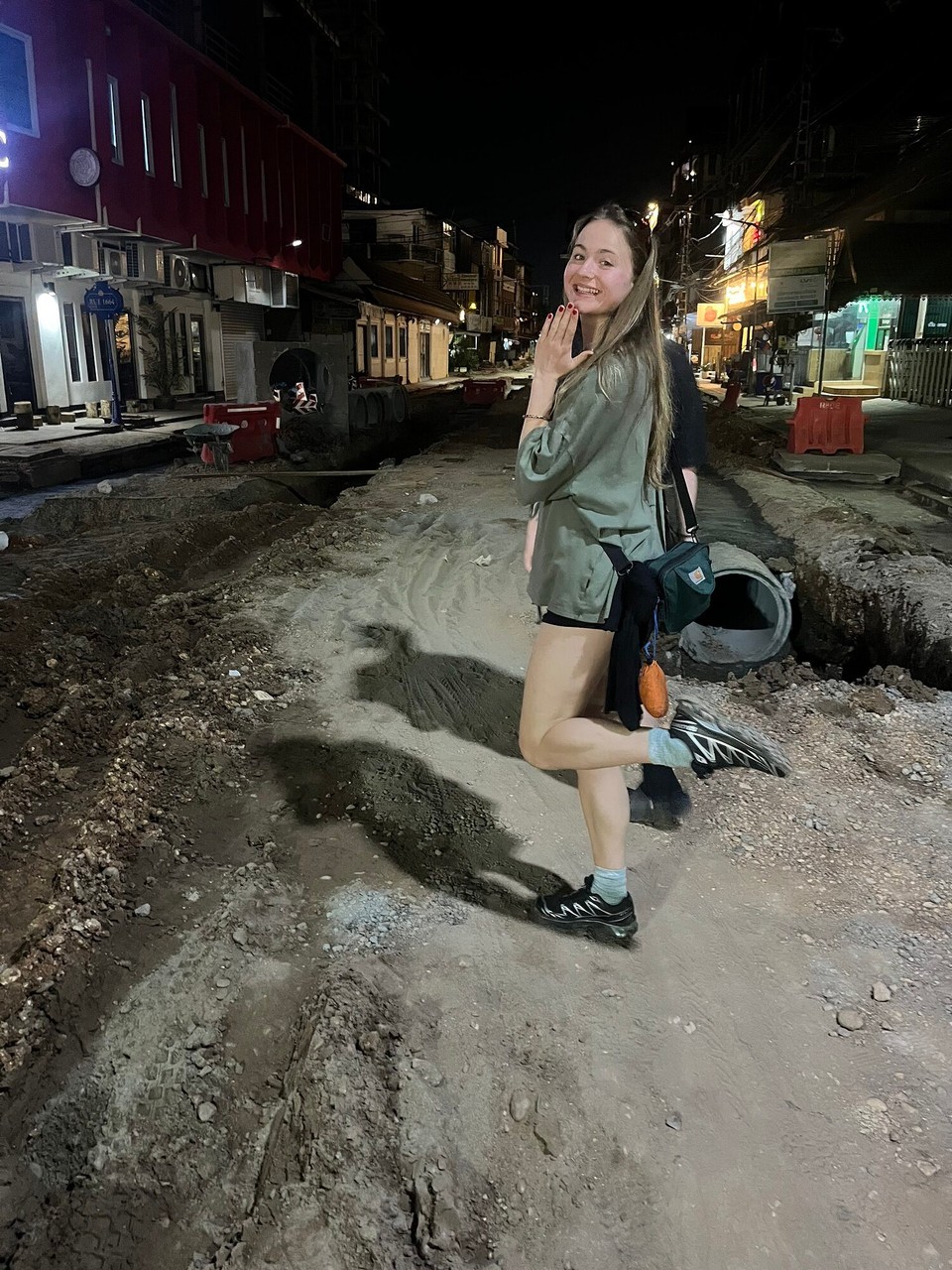 Laos - Vientiane - An example of the roads in Vientiane 