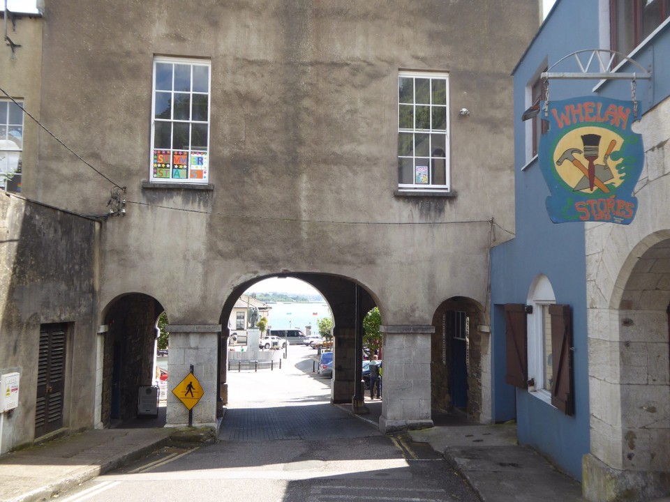 Ireland - Cobh - Following the sound of music we walked through an arch into the main square.