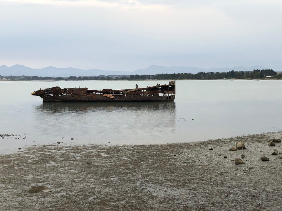 Neuseeland - Upper Moutere - Versunkenes Schiff vor Motueka