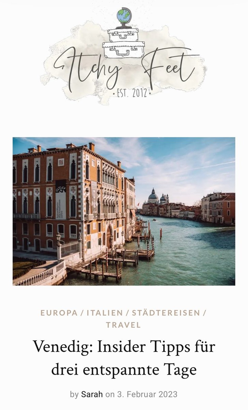 Italien - Venedig - Tolle Tipps, fast alle konnten wir in den drei Tagen umsetzen. Danke Sarah ;0)
