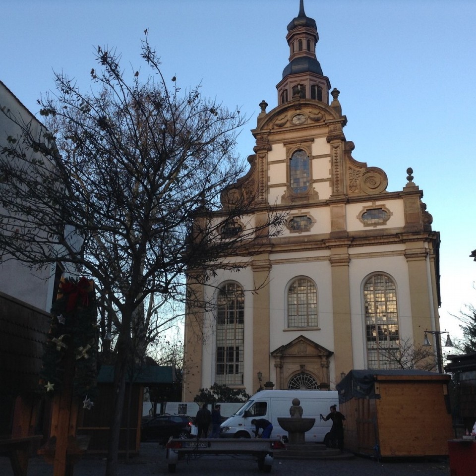 Deutschland - Speyer -  schöne evangelische Kirche in historischer Bausubstanz