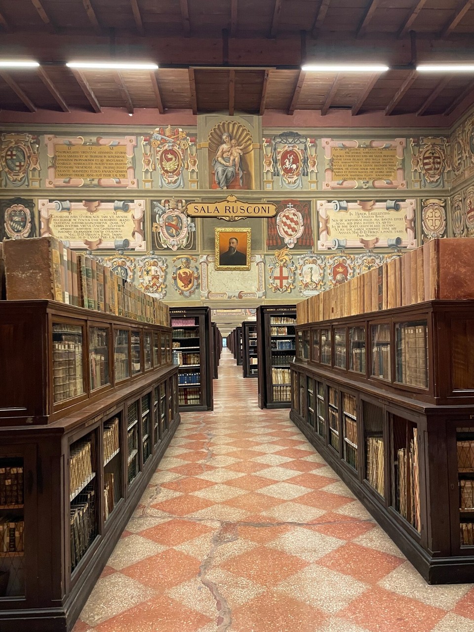 Italien - Bologna - Die alte medizinische Bibliothek ist heute nicht mehr zugänglich