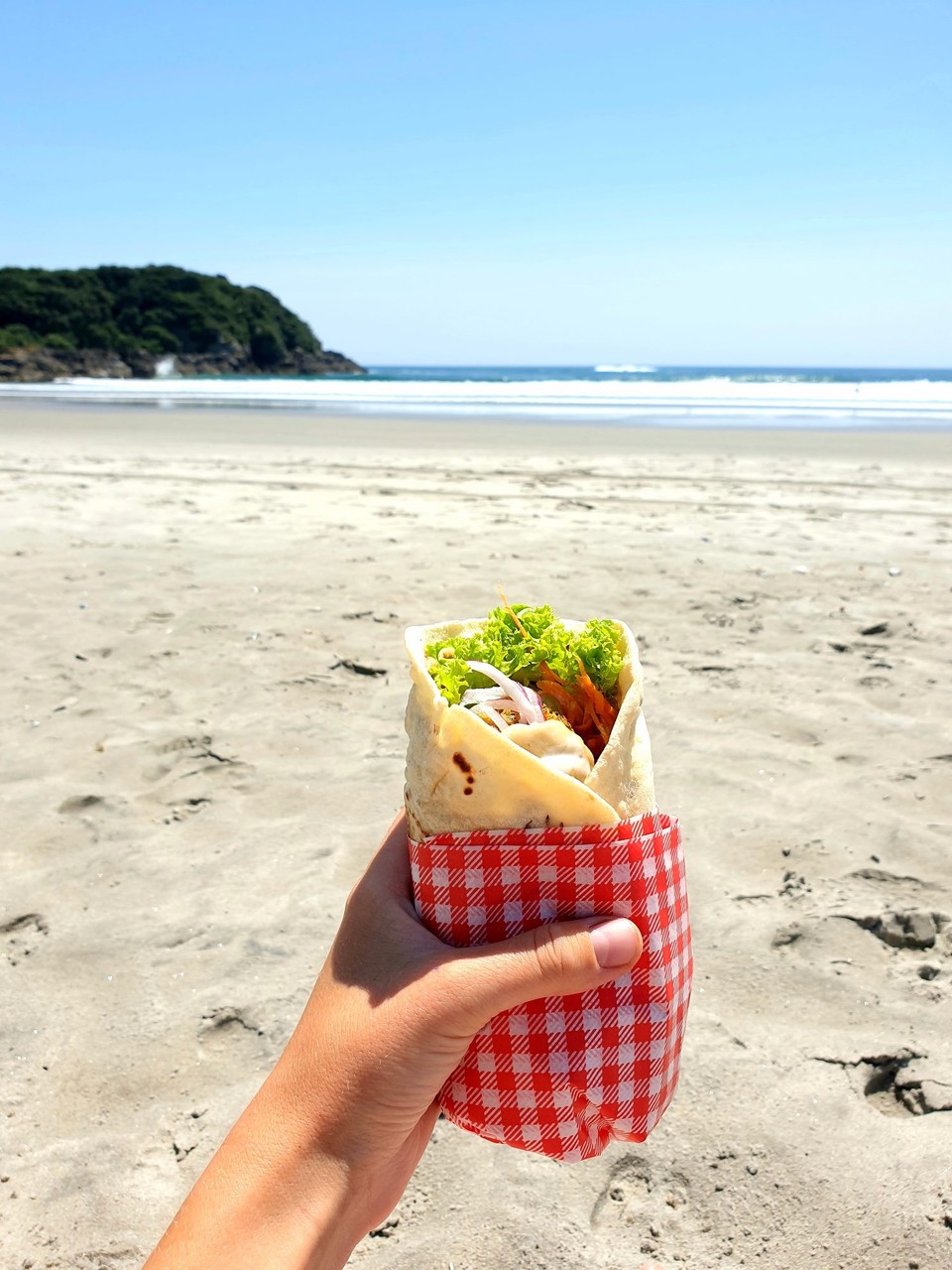 Neuseeland - Tauranga - Falafel-Wrap von einem deutschen Auswanderpaar in NZ! Schmeckt gleich viel besser🥰😁