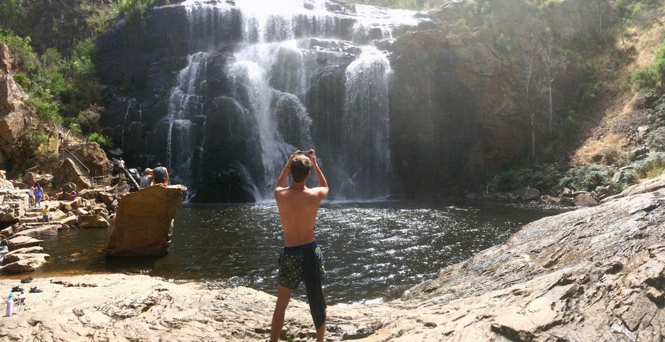 Australia - Glenisla - Taking a picture of the tourists taking a picture.