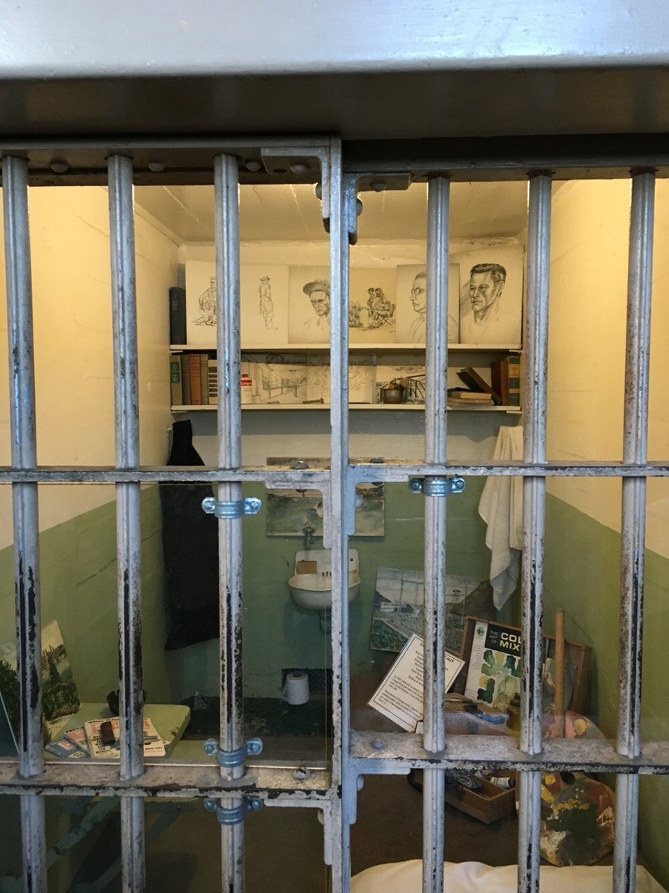 Vereinigte Staaten - San Francisco - Und dieser Sträfling hat sich dem zeichnen gewidmet in seiner Zeit in Alcatraz 