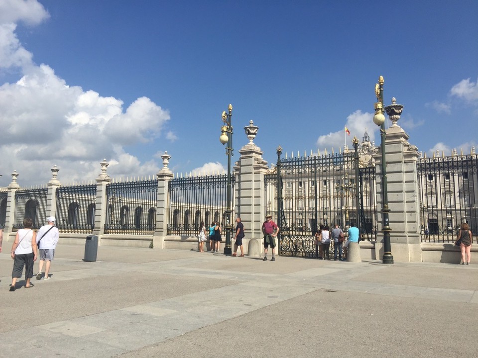 Spain - Madrid - Palacio Real. The Royal Palace. The Princes Gates. King Philip V ordered the palace be built and construction spanned the years 1738 to 1755