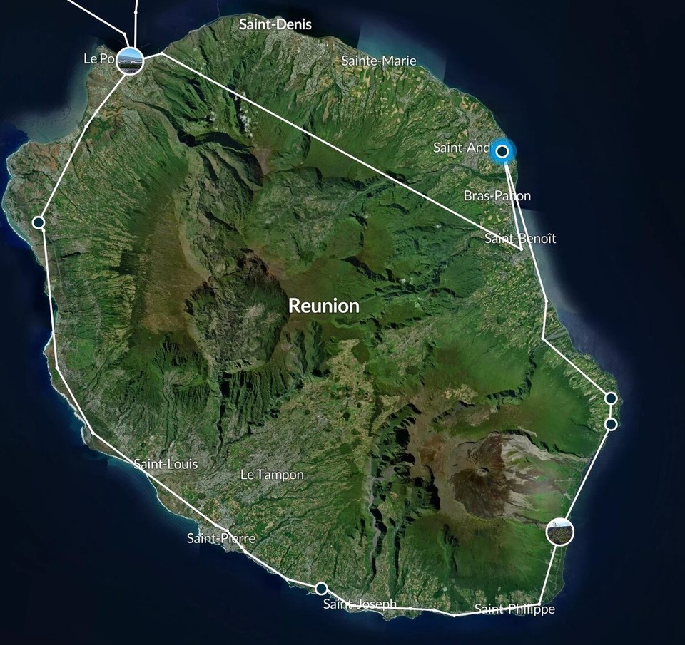 Réunion - Pointe des Galets - Eisen Tour op der Réunion