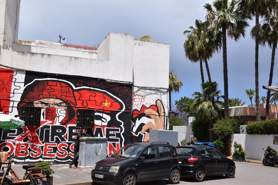 Marokko - Casablanca - Fußball und Ultras sind in der Medina allgegenwärtig.