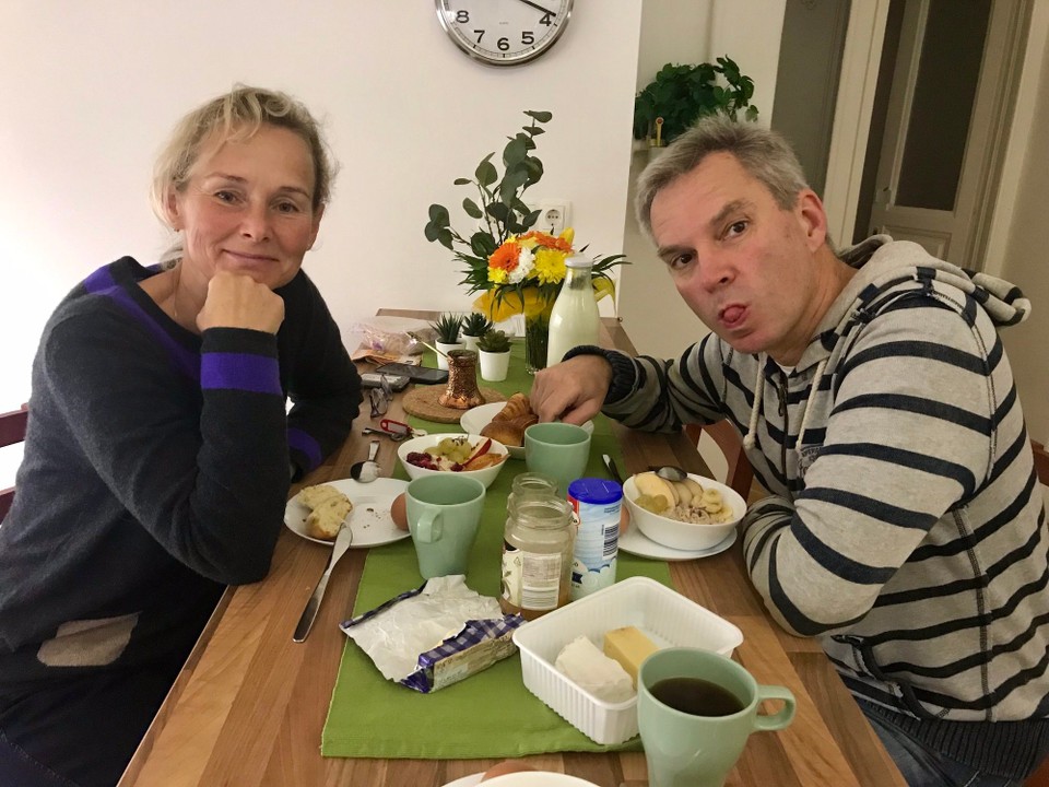 Ungarn - Budapest V. kerület - Frühstück im meiner Bude