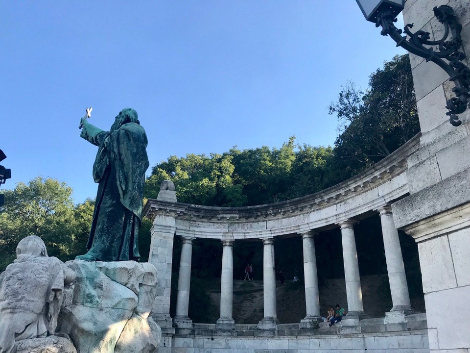 Ungarn - Budapest - Gellért-Denkmal | Merken für Sonnenuntergang