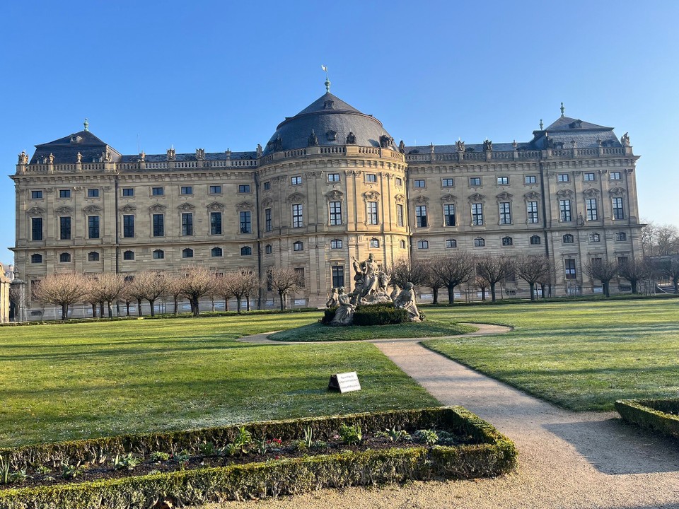 Deutschland - Würzburg - Residenz vom Garten