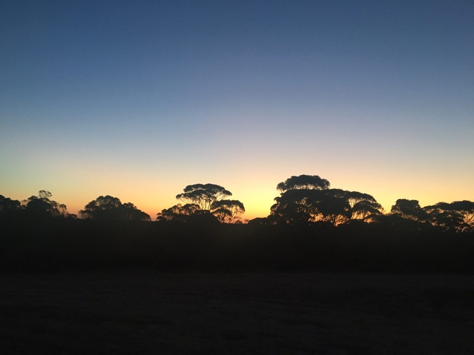 Australien - Norseman - Dämmerung und Sonnenuntergang waren so malerisch schön. 