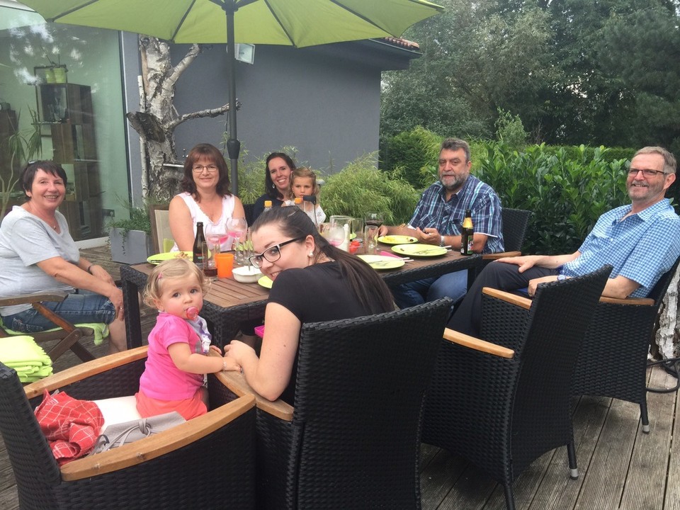 Germany - Endersbach - BBQ at Angelika's in Crailsheim. 